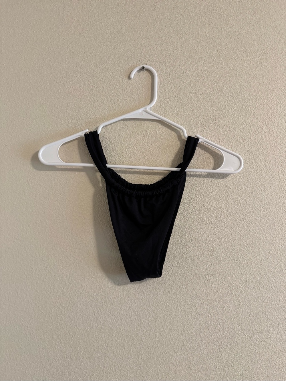 Zara Black High-Rise Bikini Bottom